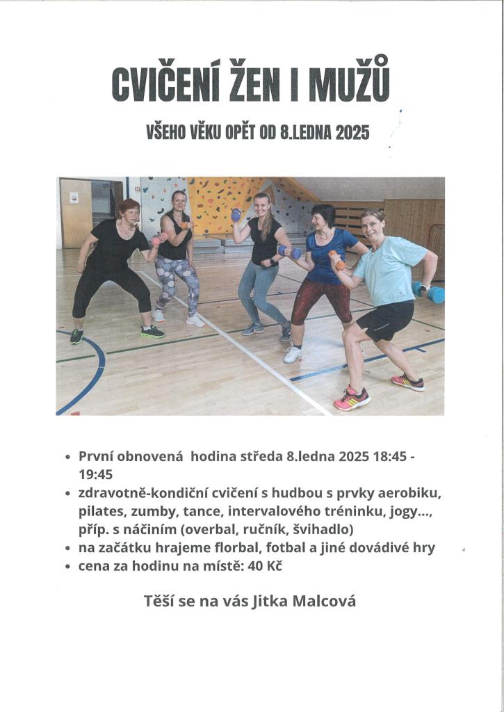 Cvičení žen i&nbsp;mužů