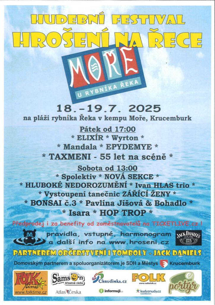 Hudební festival Hrošení na&nbsp;Řece