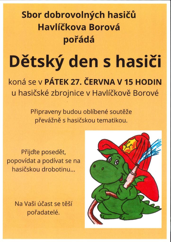 Dětský den s hasiči