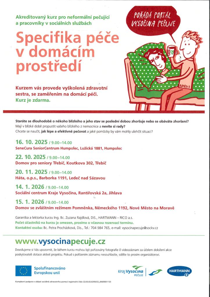 Specifika péče v domácím prostředí