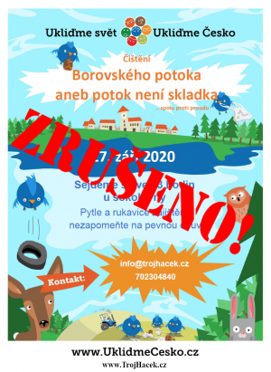 Čištění borovského potoka aneb potok není skládka... spolu proti proudu 2