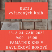 Burza vyřazených knih 23. - 24. 9. 2022 1