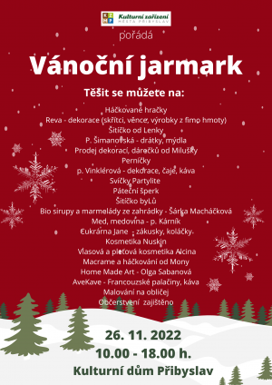 Vánoční jarmark Přibyslav