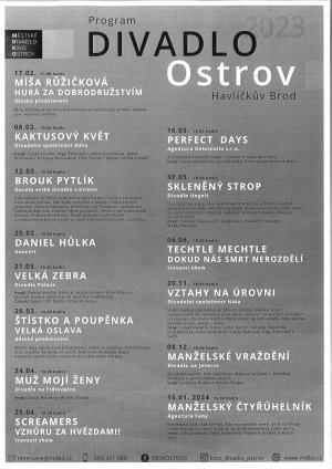 Divadlo Ostrov Havlíčkův Brod - program 1