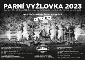 PARNÍ VYŽLOVKA 2023 1. - 3. ZÁŘÍ - KEMP MOŘE U RYBNÍKA ŘEKA - KRUCEMBURK 1