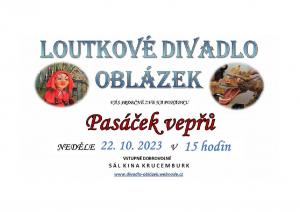Pozvánka na loutkové divadlo do Krucemburku 22. 10. 2023 1