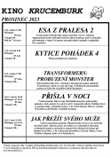 Kino Krucemburk - program 1