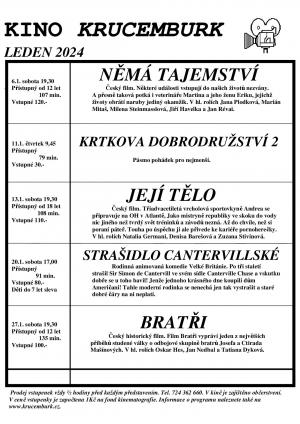 program kina Krucemburk - leden 2024 1
