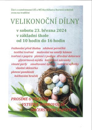 VELIKONOČNÍ DÍLNY V ZÁKLADNÍ ŠKOLE