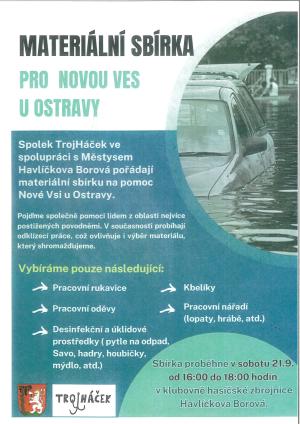 Sbírka pro Novou Ves u Ostravy