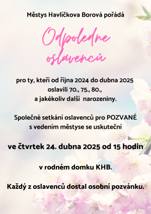 Odpoledne oslavenců 1