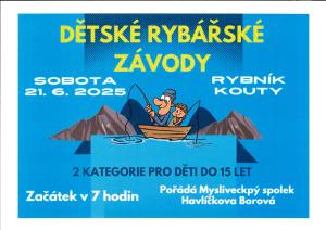 Dětské rybářské závody V Koutech 21. 6. 2025