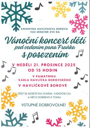 Vánoční koncert dětí s posezením