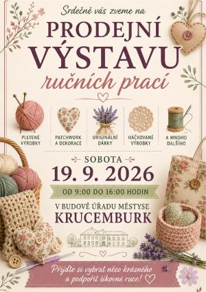 Prodejní výstava ručních prací Krucemburk 19. 9. 2026 1